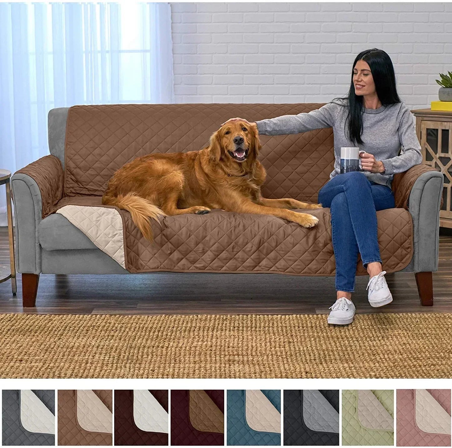 Waterproof Non-Slip Dog Bed Cover and Pet Blanket Sofa Pet Bed Mat Car Incontinence MattressProtectors Furniture Couch Cover