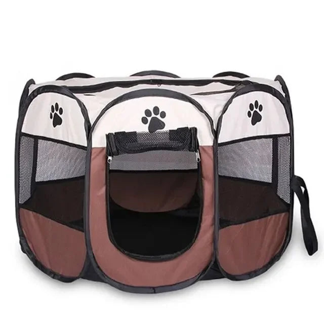Pet Tent Portable Foldable Kennel Octagonal Fence Puppy Shelter Outdoor Easy Operation Large Dog Cages Cat Fences Pet Products