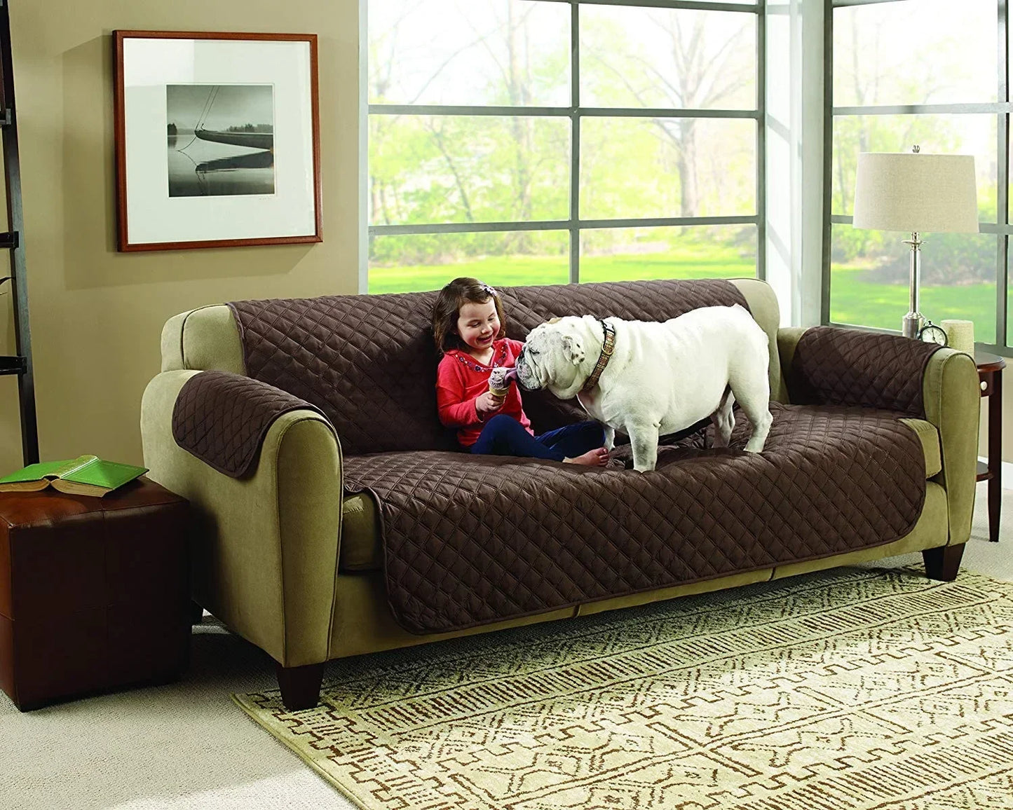 Waterproof Non-Slip Dog Bed Cover and Pet Blanket Sofa Pet Bed Mat Car Incontinence MattressProtectors Furniture Couch Cover