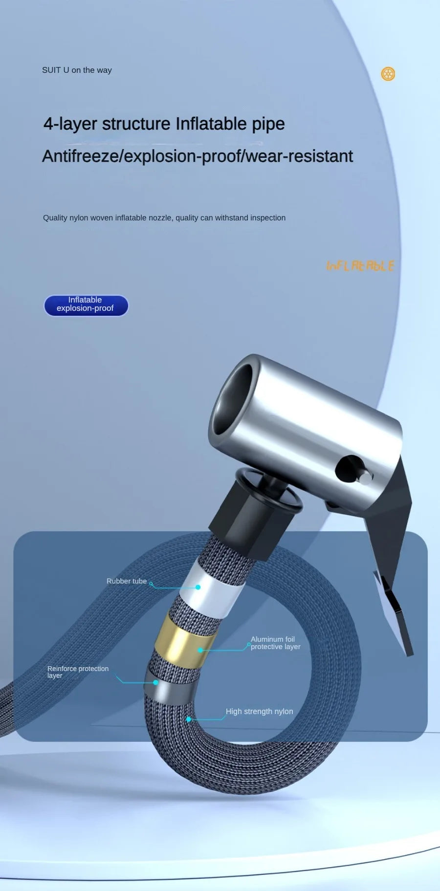 Pneumatic pump for automobiles, air compressor, air pump, portable tire inflator, electric motorcycle pump, air compressor for a