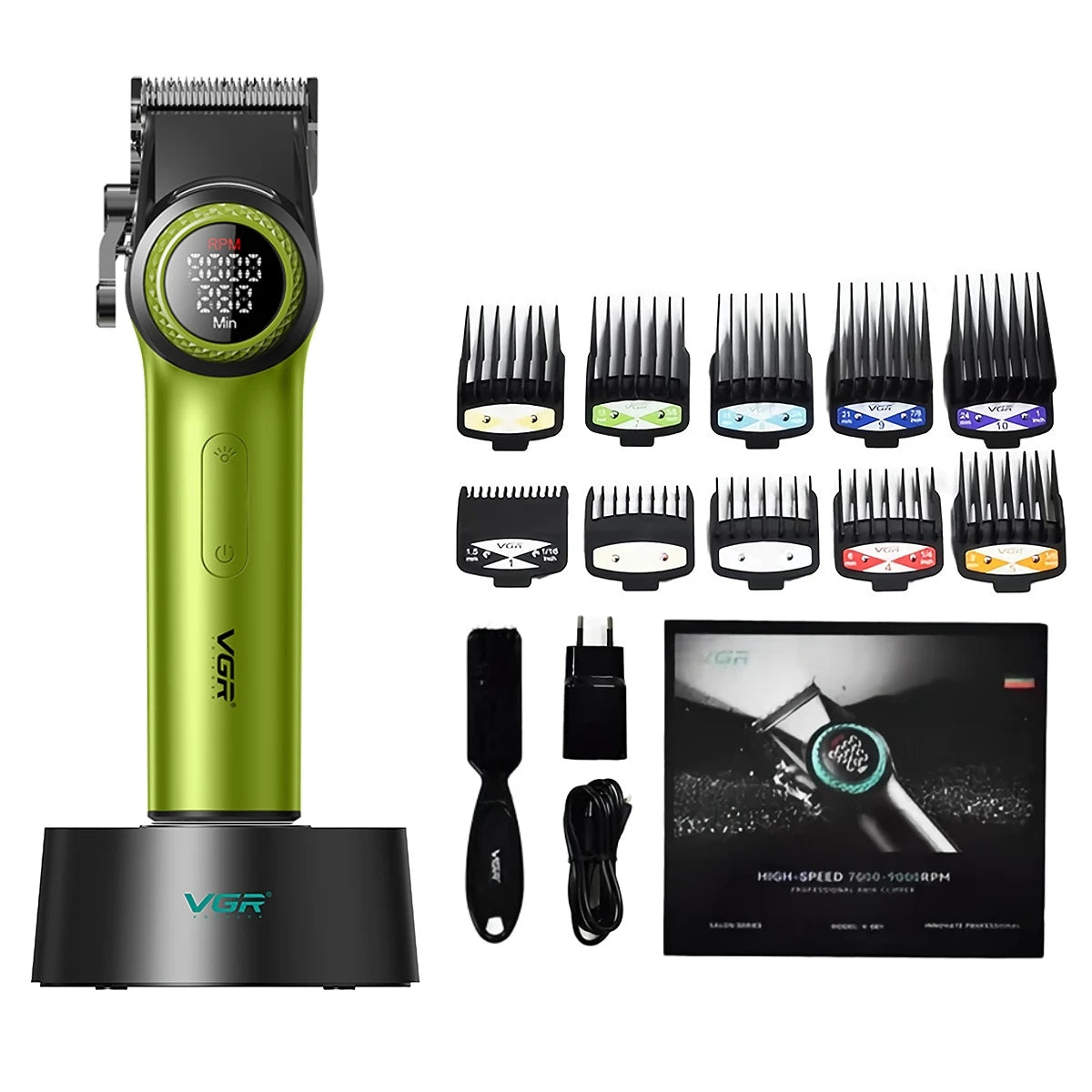 VGR Hair Trimmer Professional Hair Cutting Machine Barber Hair Clipper Adjustable Haircut Machine 9000 RPM Trimmer for Men V-001