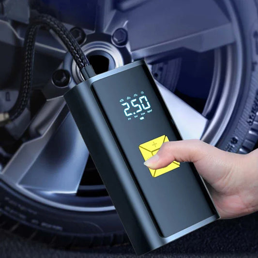 Pneumatic pump for automobiles, air compressor, air pump, portable tire inflator, electric motorcycle pump, air compressor for a